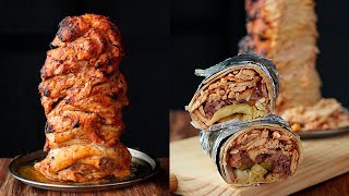 Shawarma turco casero ¡El dürüm de pollo más auténtico!