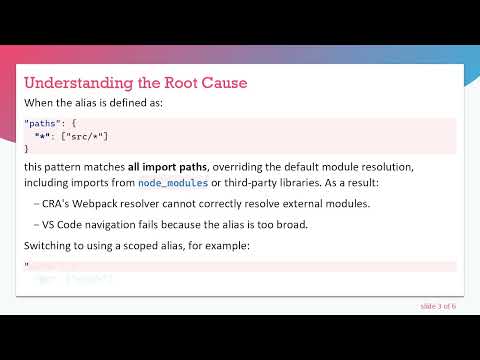 Fixing jsconfig.json Path Aliases for React and VS Code Navigation