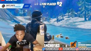 Ishowspeed hits his head after lossing in fortnite