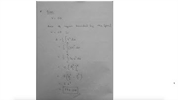 Find the area of the region bounded by the spiral r = 6θ for 0 = θ = pi