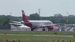 Fast Iberia Express Airbus A320-214 Ec-Muk Takeoff At Berlin Tegel Airport