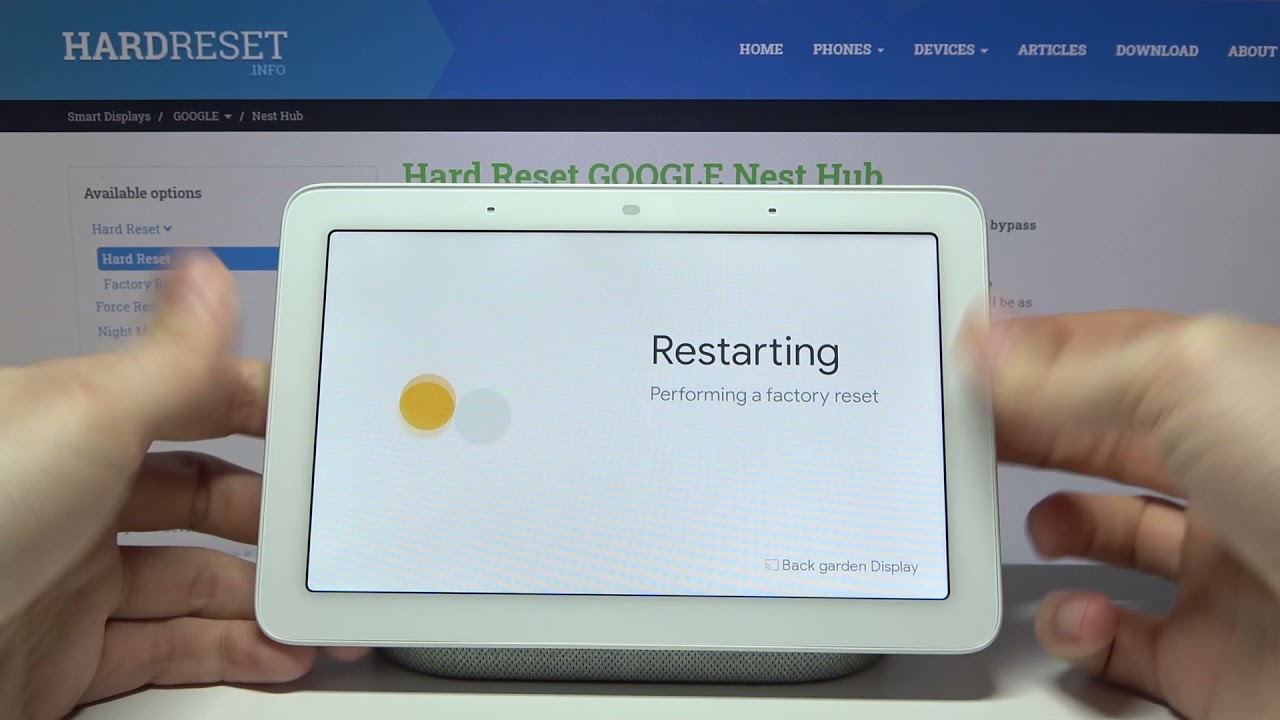 How To Factory Reset Google Nest Hub Restore Default Settings With