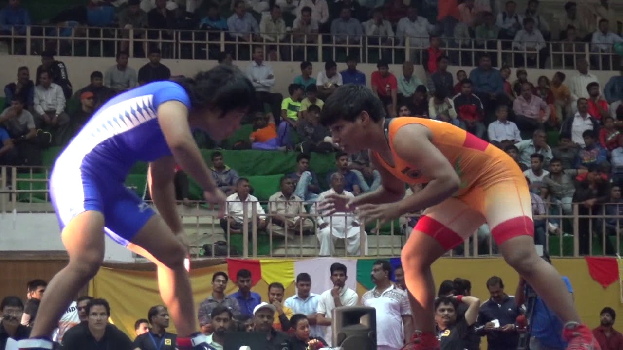 Women Wrestling Bout Pooja Vs Wrestler from Mizoram YouTube