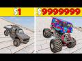 DownHill Challenge#21 Cars VS Stairs VS Roller Coaster Bridge | BeamNG.Drive