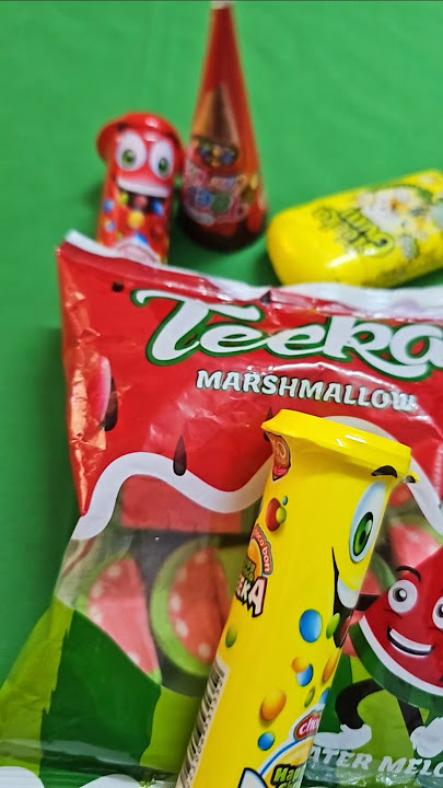 Collection of confectionery with colors 🍭🐦🍭🍌🍕❤️ #shorts #youtubepartnerperks