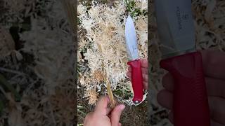 ⚡ How to make feather stick with Victorinox Venture, featherstick making, feathersticking demo