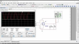 Bridge Rectifier Circuit Simulation using Multisim screenshot 5