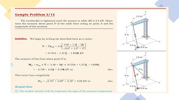 STATICS | Sample Problem: 2/12| Topic: 2/8 Moment and Couple | 6th Edition | Engineers Academy