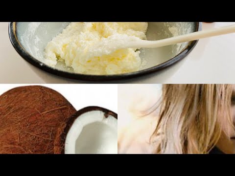 Video: Hjemmelagde hårmasker av kokosnøttolje