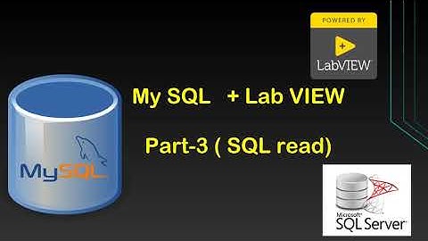 LabVIEW MySQL #tamil Part 3