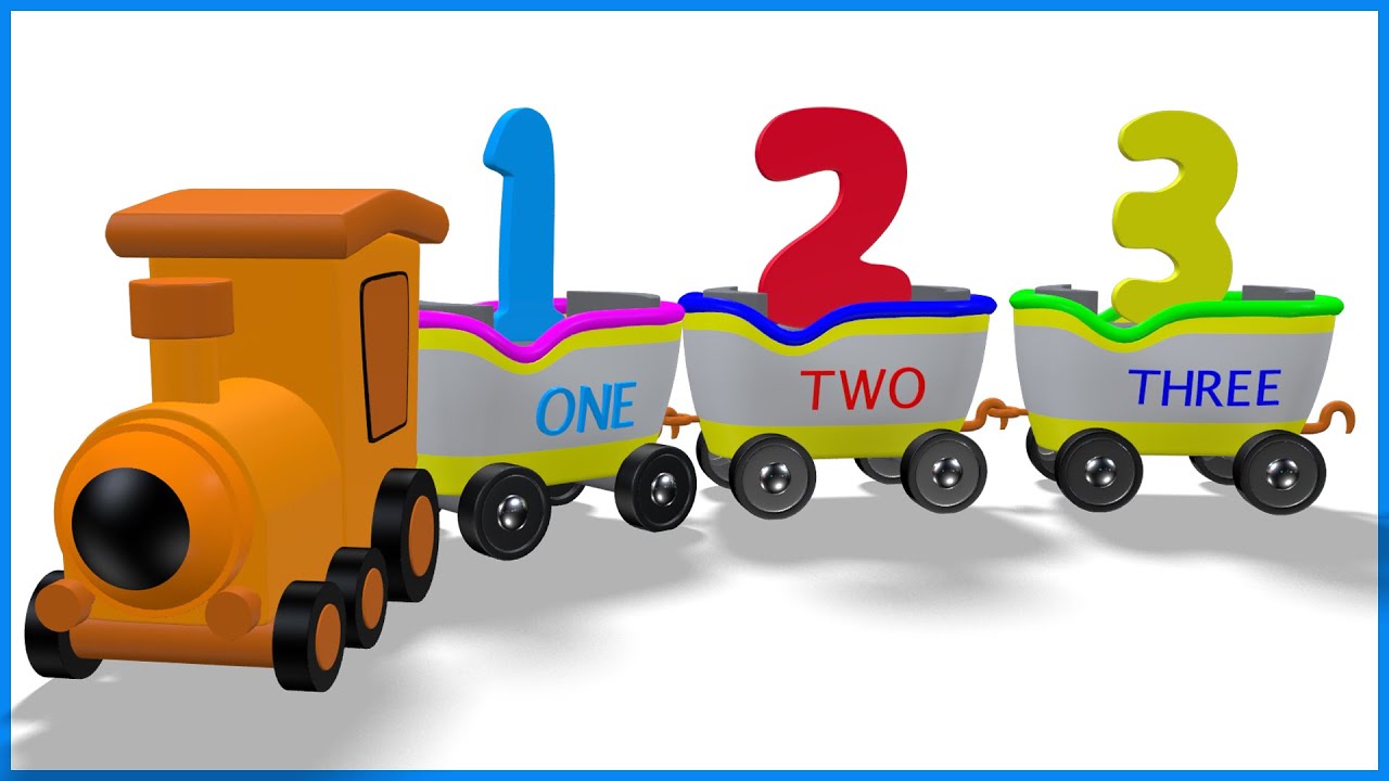 Learn To Count Numbers  123 Counting  1234 Number Train  Preschool  Kindergarten Education
