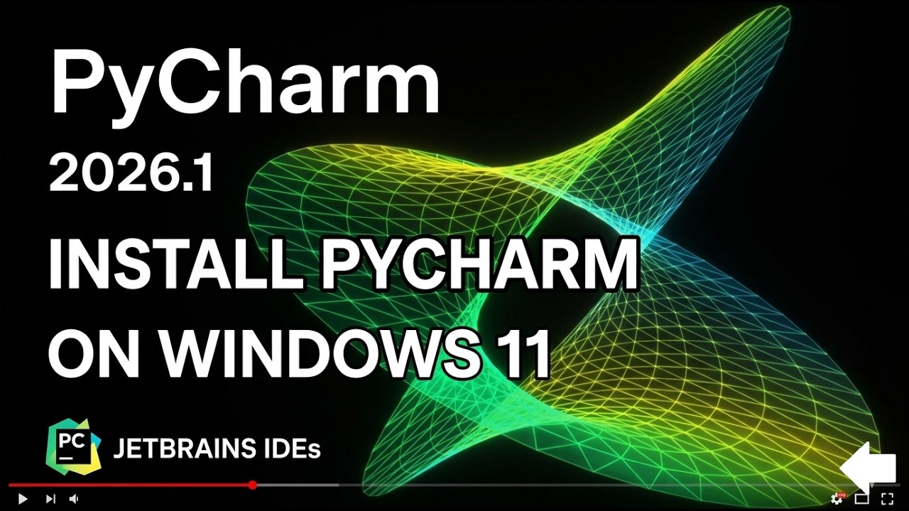 How to install PyCharm 2026 on Windows - YouTube