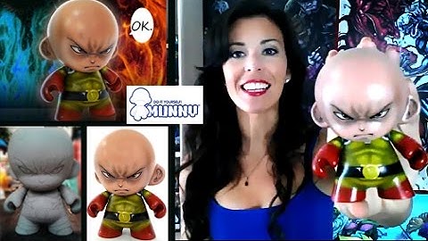 DIY Munny One Punch Man Vinyl Figure ( Custom Kidrobot airbrush + hand painted designer urban Toy