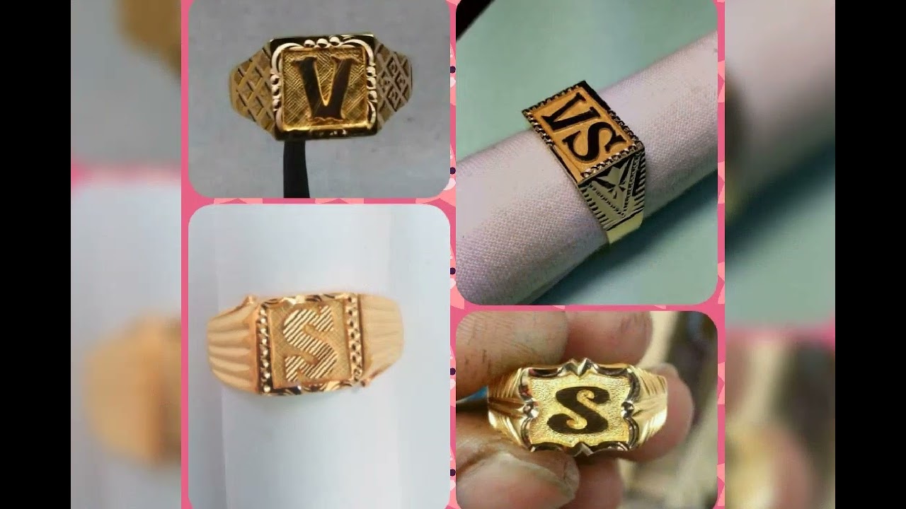 Stainless Steel Initial Letter Rings for Women Men Gold Color A M K S  Alphabet Name Initials RingAesthetic Wedding Jewelry Gift - AliExpress