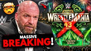 BREAKING! Crown JEWEL & WrestleMania 43 CANCEL ❌️| Big Problem in WWE for Saudi Arabia show