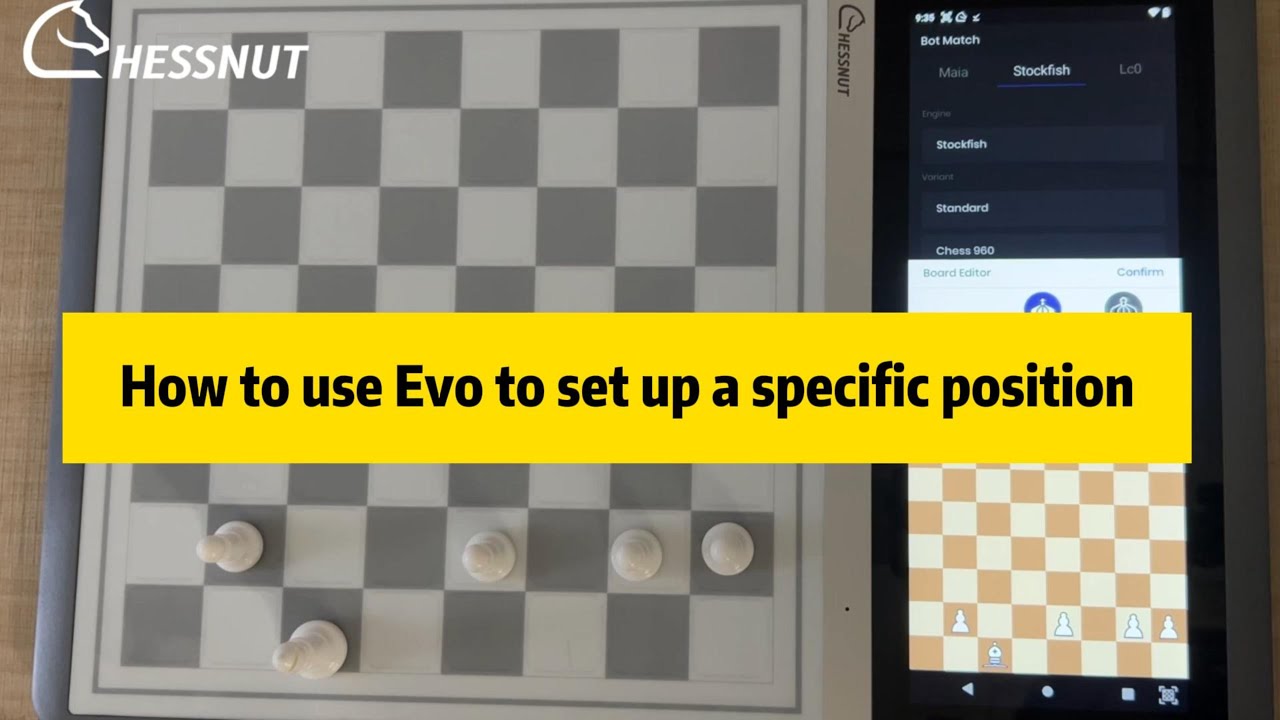 How to use Evo to set up a specific position#chessnut #chessnutevo # ...