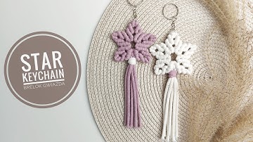 STAR KEYCHAIN | Brelok gwiazda | Macrame