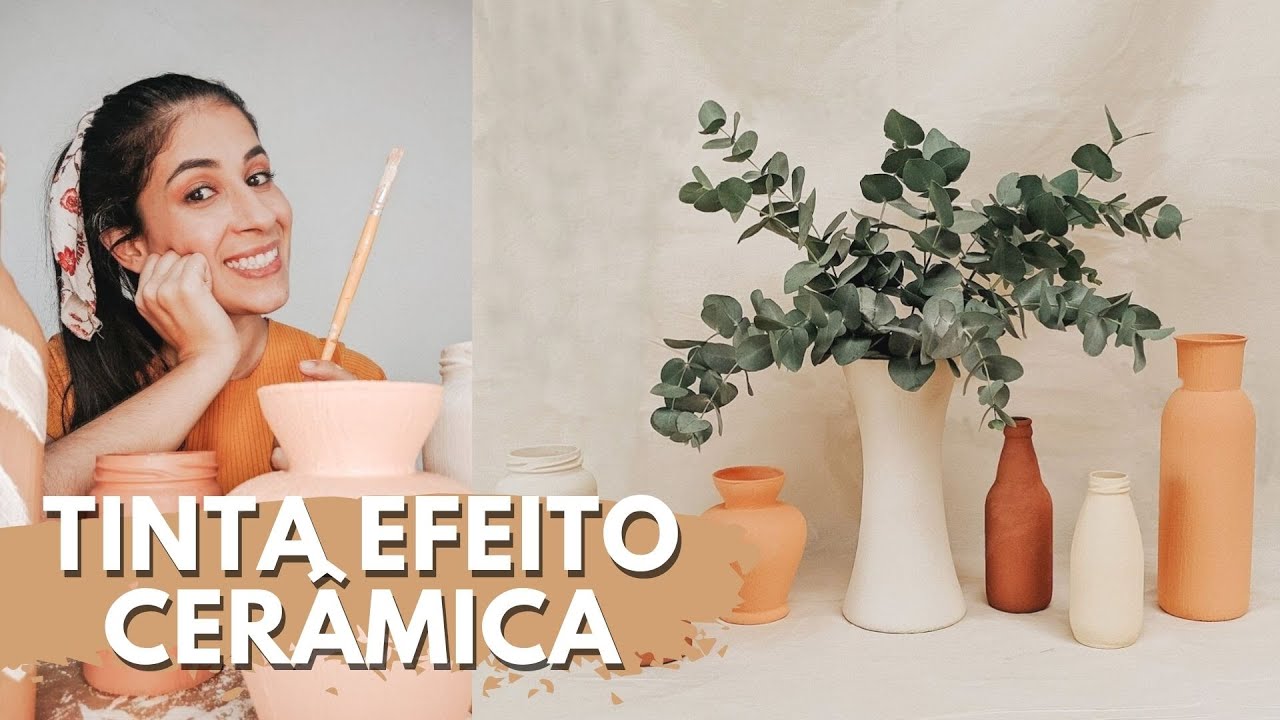 COMO FAZER TINTA COM EFEITO CÊRAMICA [USANDO BICARBONATO] | FALSA CERÂMICA