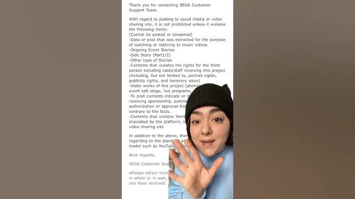 SEGA’s response on what you CAN’T post on socials. Project Sekai edits & dubs are ok. #projectsekai