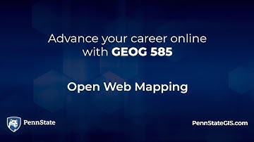 GEOG 585, Open Web Mapping