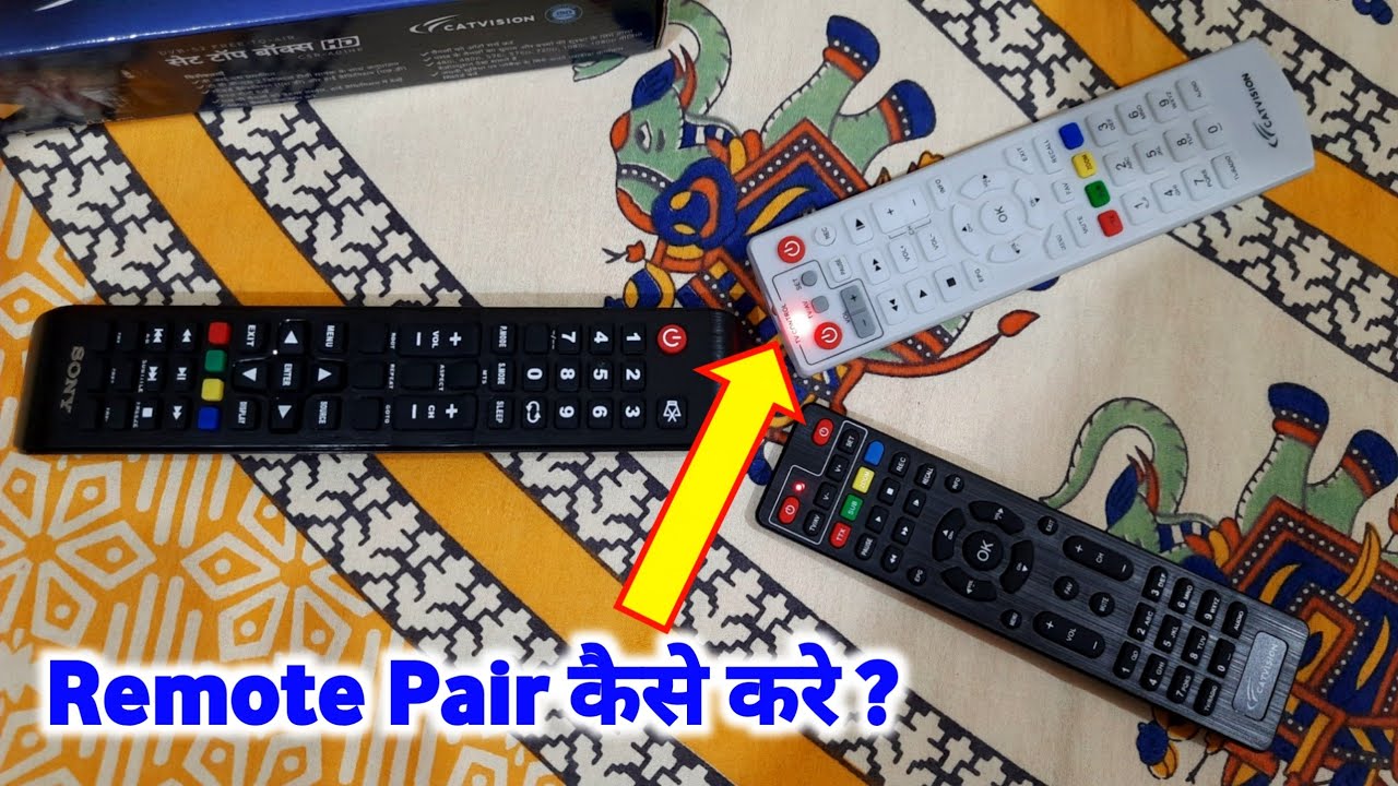 TV Remote and Set Top Box Remote pairing How to Pair DD Free Dish