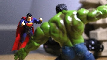 Superman VS Hulk - Stop Motion Film