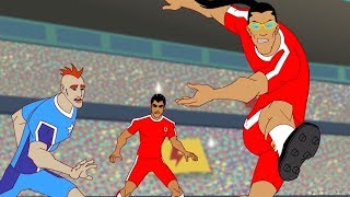 SUPA STRIKAS  S01 E010  No El' in Team | Football Cartoon  MOONBUG KIDS  Superheroes