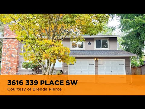 3616 339 PLACE, Federal Way, WA home video tour
