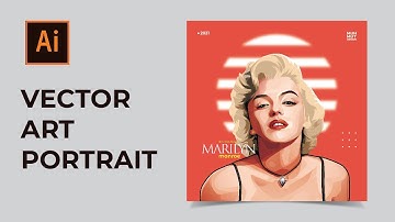 TIMELAPSE VECTOR ART PORTRAIT Adobe Illustrator