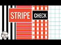 Stripes & Checker Pattern Design - How to make pattern in Photoshop