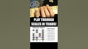 Play Through SCALES in TRIADS! Master Chords and Notes of a Key with One Exercise  #guitarlesson