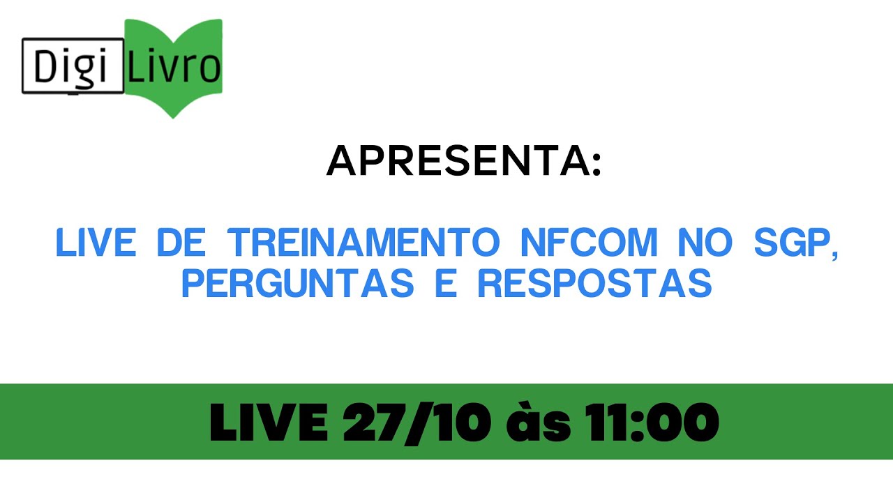 NFCom LIVE de Treinamento NFCom no SGP, Perguntas e Respostas