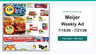 Meijer Weekly Ad (7/15/26 - 7/21/26) Best Deals