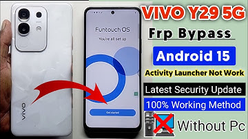 ✅VIVO Y29 Android 15 Frp Bypass Without Pc | New Update 2025 VIVO Y29 5G Google Account Unlock 🔓✅
