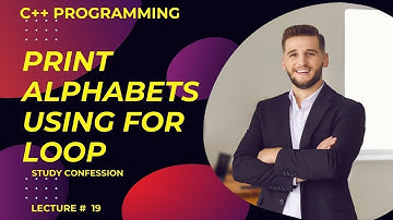 C++ Programming: How to Print Alphabets with a For Loop #c++