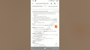 Functional analysis TRB POLYTECHNIC LECTURER PG ASSISTANT MATHEMATICS