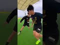 recreating viral dribbling skill tutorial 🥶⚽#football #soccer #short