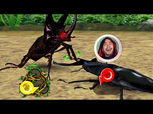 アーケード] 甲虫王者ムシキング - 赤目モーレンカンプオオカブト VS