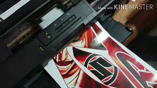 Sticker Printing Machine Epson L1300 Ecosolvent Bike Graphics Stickers Cameo 3 A3 Ltor