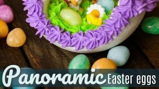 Panoramic Sugar Easter Eggs