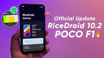 Official RiceDroid 10.2 for POCO F1 | Android 13 | Gaming | GCam | Battery😍