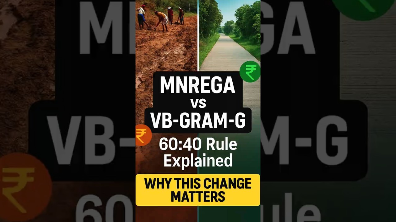 MGNREGA vs VB-GRAM-G: The 60:40 Change Everyone’s Talking About! 