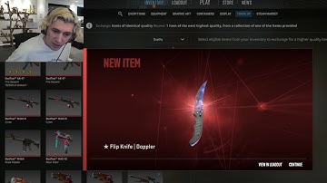 Xqc PULLED $1000 CS2 KNIFE WITH $10! NEW CS2 UPDATE BEST TRADE UP MOMENTS