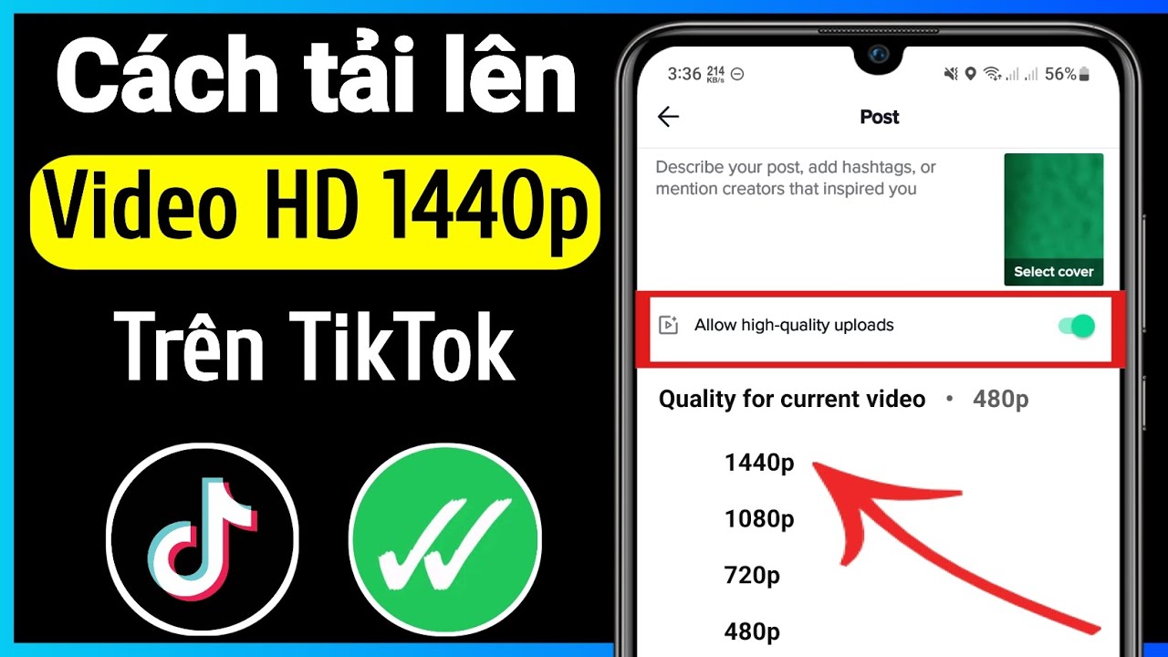 Cách đăng video chất lượng cao lên TikTok để bạn dễ dàng hút ngàn view