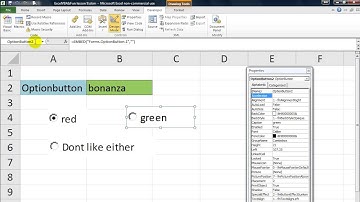 Excel VBA ActiveX Series #3 Option buttons - Use on a sheet, How to group, Select with VBA