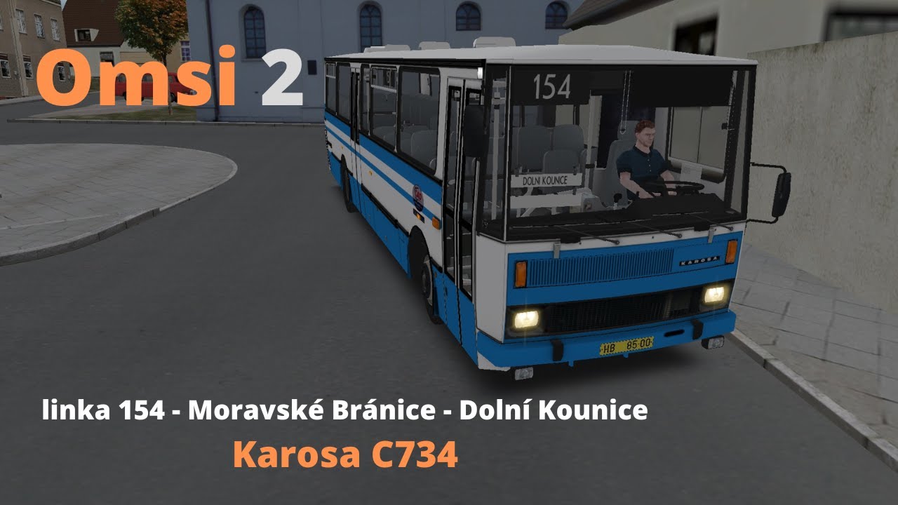 Omsi 2 - linka 154 - Moravské Bránice - Dolní Kounice - Karosa C734