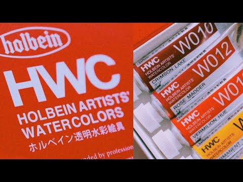 Swatching Holbein Watercolors: My First Impressions