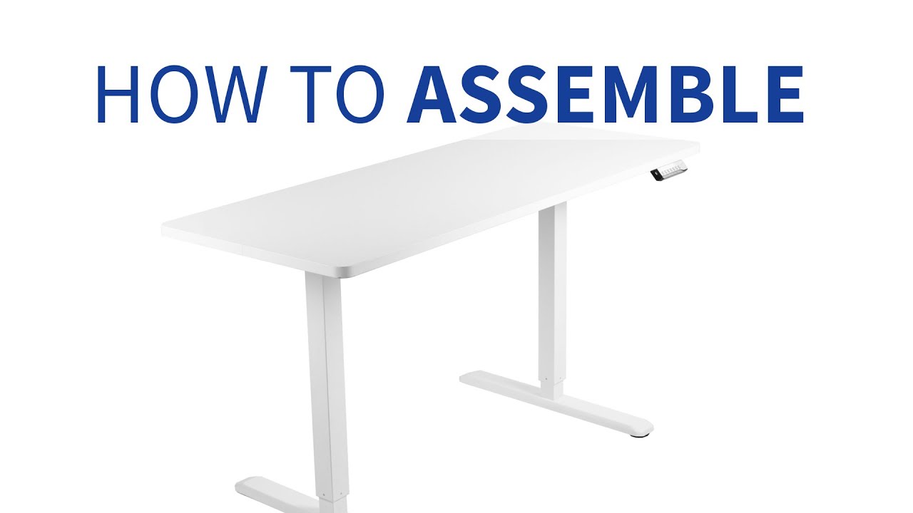 Vivo Electric Desk Assembly Instructions Youtube