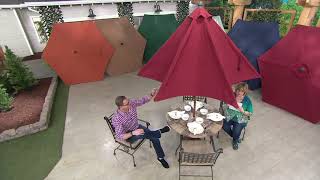 atleisure 9 round fade resistant easy open patio umbrella Blissun 9' Outdoor Umbrella, Outdoor Table Umbrella, Yard Umbrella, Market with 8 Sturdy Ribs, Push Button Tilt and Crank (Tan) : Patio, Lawn & Garden Youll have it made in the shade with our 9 ATLeisure 9' Round Fade Resistant