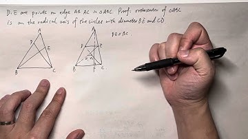 Olympiad Geometry Radical Axis Example 2